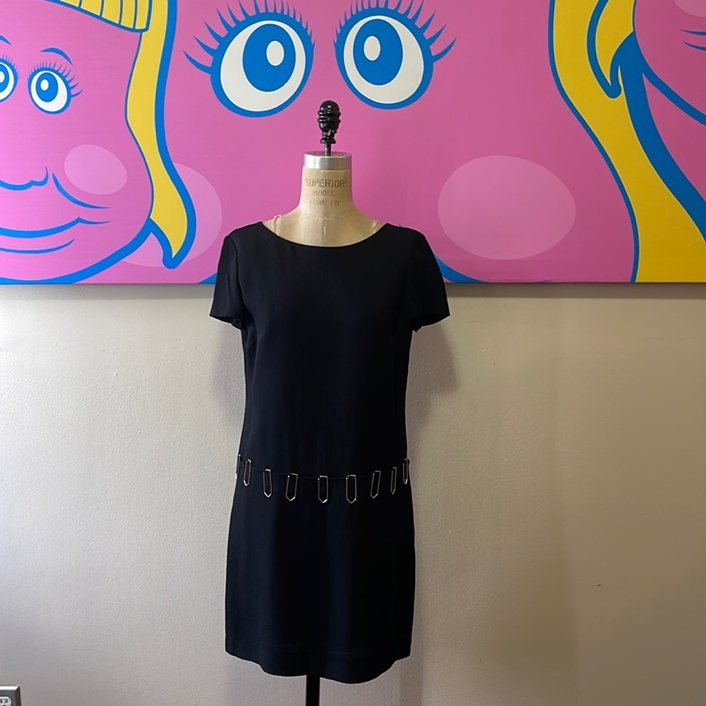 Moschino Cheap Chic Black Paperclip Shift Dress